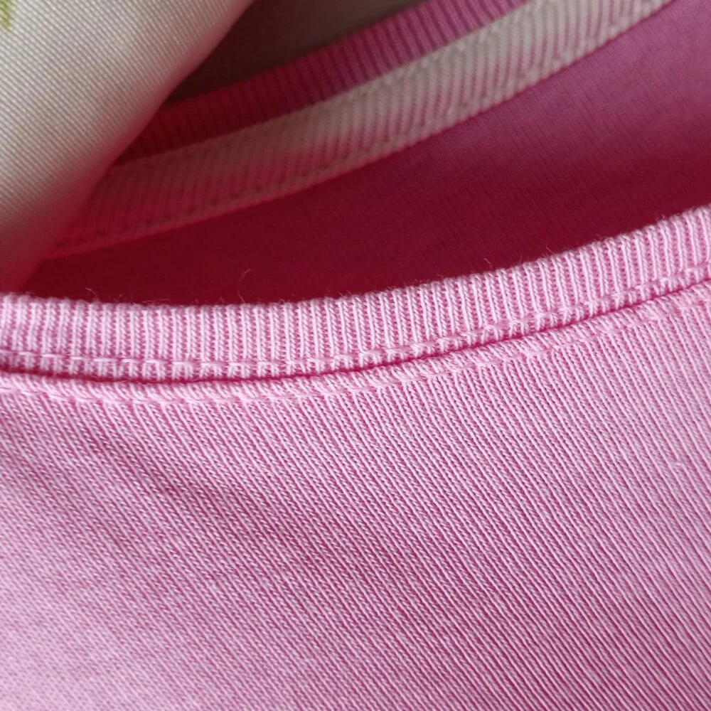 'Talbots' The Talbots Tee Long Sleeve Solid Pink Size LP EUC_6